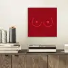 Minimalistisch - Lijnillustratie - Rood aluminium wit klein -sfeer1