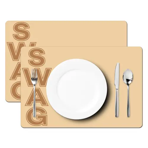 Swag - Bruin - Beige Placemat vinyl groot -zzsfeer2_Kitchenyeah-website
