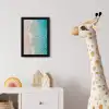 Kust - Zand - Blauw fotolijst zwart zonder passe partout klein -usfeer4_kinderkamer