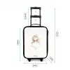 Ballerina prinses tussen beige stippen Kinderkoffer - Zwart klein -productfoto_formaten