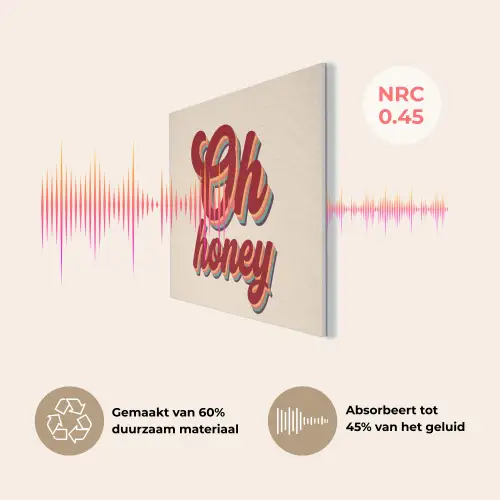 Oh honey - Rood - Schaduw PET vilt klein -USP_NL
