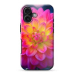 Roze - Dahlia - Kleurrijk Toughcase MagSafe Apple iPhone 17 klein -3d
