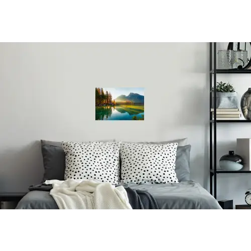 Meer - Bos - Bergen - Natuur Muursticker klein -slaapkamer