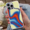 Golven - Kleurrijk - Abstract Hoesje iPhone 16 Pro Max met koord klein -sfeer3