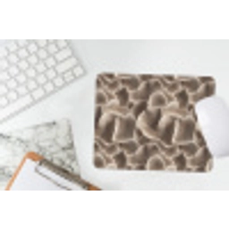 Waaiervorm - Beige - Vezel textuur muismat rubber klein 262 -witbureau