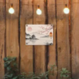 Zon - Japans - Traditioneel tuinposter los doek klein -sfeer1
