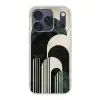 Bogen - Donkergroen - Lijnen Telefoonhoesje iPhone 17 Pro klein -3d