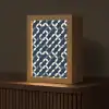 Abstract - Patroon - Blauw Light Box met kabel (Tafellamp) klein 925 -z3d_website
