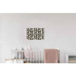 Botanisch - Dessin - Zwart - Beige Muursticker klein 286 -kinderkamer