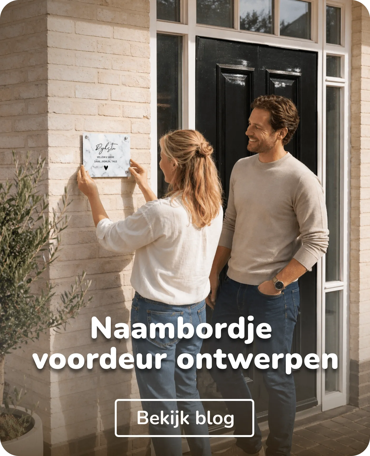 naambordje voordeur ontwerpen