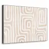 Decoratief - Labyrint - Beige Textielframe - compleet frame klein -3d