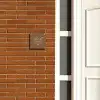 Bruin - Sierlijk Naambord Vierkant klein -sfeer3-XS