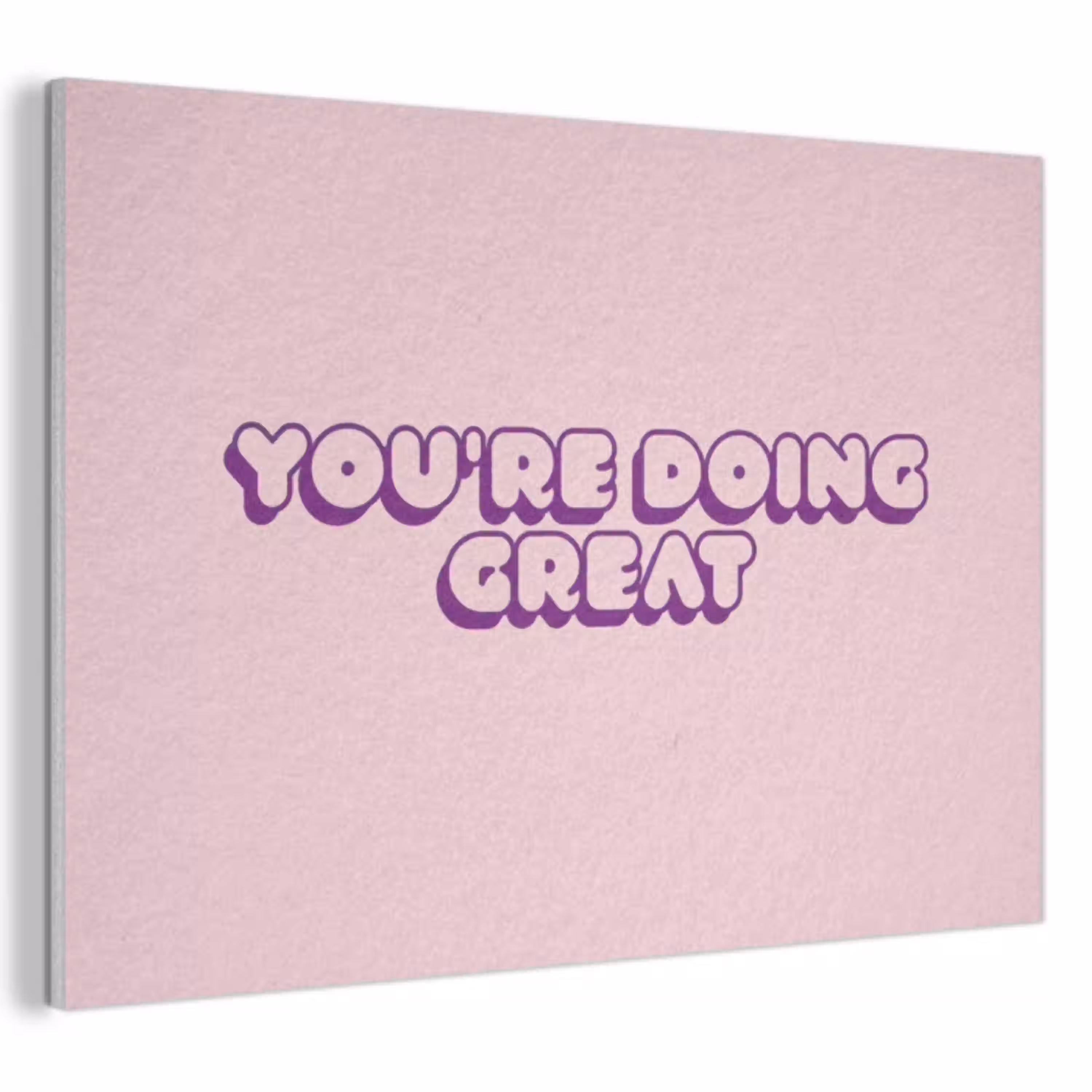 You're doing great - roze - 3D PET vilt klein -3d