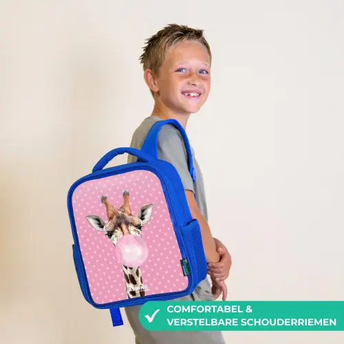 Bubblegum Billy Kinderrugzak - Blauw middel -sfeer3_NL