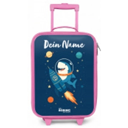 Dier - Ruimte - Planeet - Raket Kinderkoffer - Roze klein -zz3dotto
