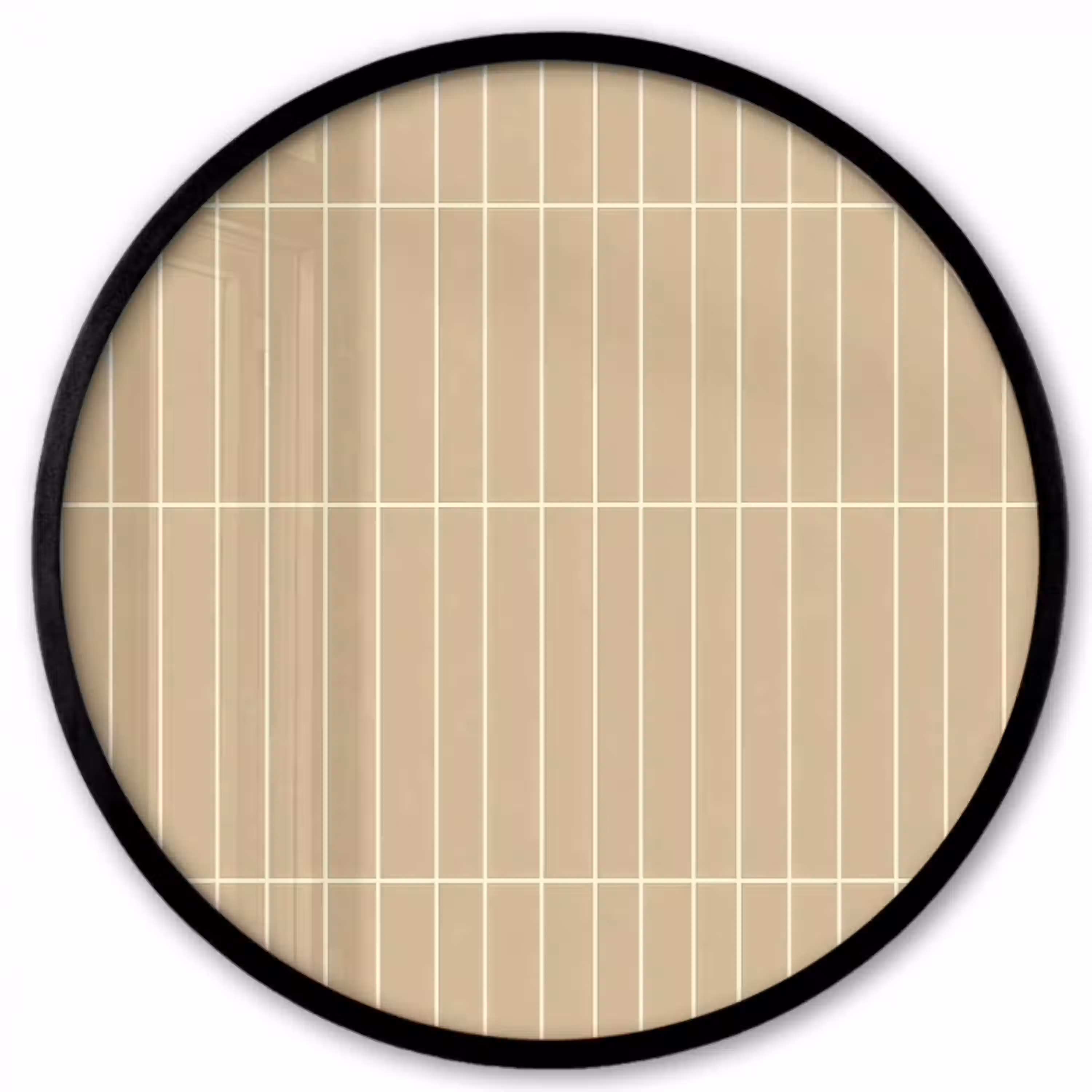Verticaal - Wandtegel - Zand - Beige Fotolijst rond zonder passe partout klein 856 -3d