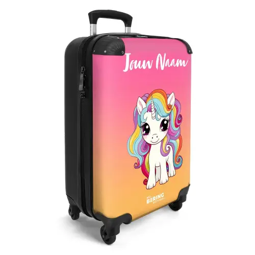 Regenboograkkertje NBS - Handbagage koffer - Kinderen Unisex middel -productfoto_3d