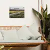 Berglandschap - Rivier - Bos tuinposter los doek klein -sfeer7