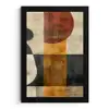 Modern - Kunst - Beige - Industrieel fotolijst zwart zonder passe partout klein -3d