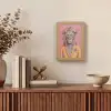 Leeuw - Pak - Geruit - Bril Light Box met kabel (Tafellamp) klein -sfeer2
