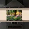 Bos - Bloemen - Lavendel - Zon - Paars - Natuur keuken achterwand spatscherm klein -sfeer1