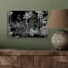 Jungle - Bomen - Bladeren - Tropical aluminium wit klein -sfeer2
