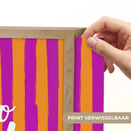 Modern - Hello - Oranje Light Box met batterij (Wandlamp) middel -USP_websiteprintNL
