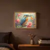 IJsvogel - Bloesem - Natuur - Vogels - Bloemen Light Box met batterij (Wandlamp) middel -sfeer4