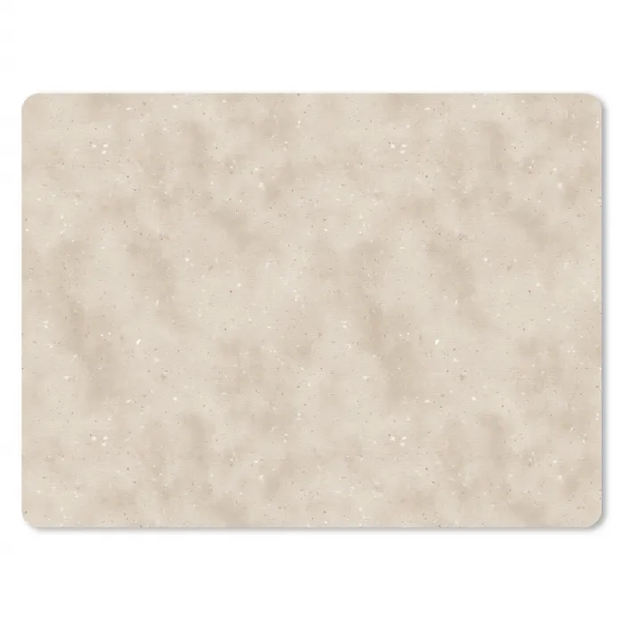 Structuur - Spikkels - Beige muismat rubber klein 262 -3d