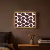 Bloemen - Aquarel - Paars Light Box met batterij (Wandlamp) middel 907 -sfeer4
