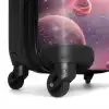 Roze alien in de ruimte NBS - Handbagage koffer - Kinderen Unisex middel -wiel