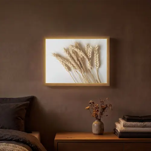 Graan - Geel - Wit - Stilleven Light Box met batterij (Wandlamp) middel -sfeer4