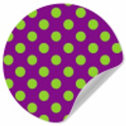 Stippen - Klassiek - Groen Wandcirkel behangsticker klein 186 -3d