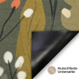 Bloemen - Illustratie - Groen Deurmat klein -antislip_DE