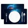 Kwal - Lichtgevend - Tentakels - Blauw Placemat vinyl groot -zzsfeer2_Kitchenyeah-website