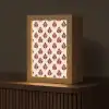Botanisch - Patroon - Bordeaux Light Box met kabel (Tafellamp) klein 925 -z3d_website