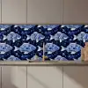 Vissen - Bloemen - Blauw keuken achterwand 2 middel 871 zz_3dshopping