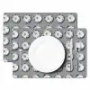 Borden - Bloemen - Blauw - Wit Placemat vinyl groot 368 -zzsfeer2_Kitchenyeah-website