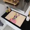 Grijs - Konijn - Blouse - Strik Inductie beschemer met haakjes klein -sfeer1