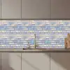 Glans - Muur - Parelmoer keuken achterwand 2 middel 871 zz_3dshopping