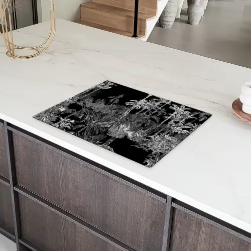 Tropisch - Jungle - Bomen - Bladeren Inductie beschermer vinyl 3mm klein -sfeer8