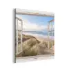 Doorkijk - Zee - Strand - Duinen aluminium wit klein -3d