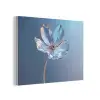 Blauw - Bloem - Glazen - Sierlijk PET vilt klein -3d