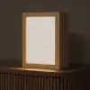 Bloemen - Bladeren - Licht - Taupe Light Box met kabel (Tafellamp) klein 925 -z3d_website
