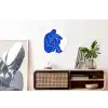 Lichaam - Abstract - Blauw Wandcirkel aluminium klein -kantoor