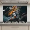 Papegaai - Vogel - Rots - Wit keuken achterwand spatscherm klein -3d_website