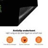Krokodil - Groen - Tijgerachtig - Strepen Inductie beschermer vinyl 3mm klein -zzzzzzz-td-onderkant