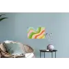 Lijnen - Pasteltinten - Golvend Muursticker klein -plant