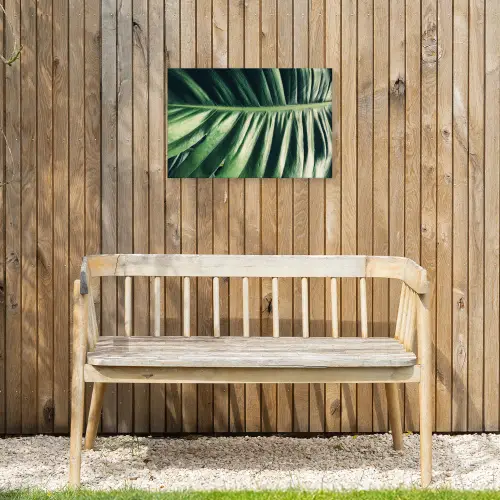 Bladeren - Tropisch - Jungle Tuinposter op houten frame 2 cm dik klein -sfeer4