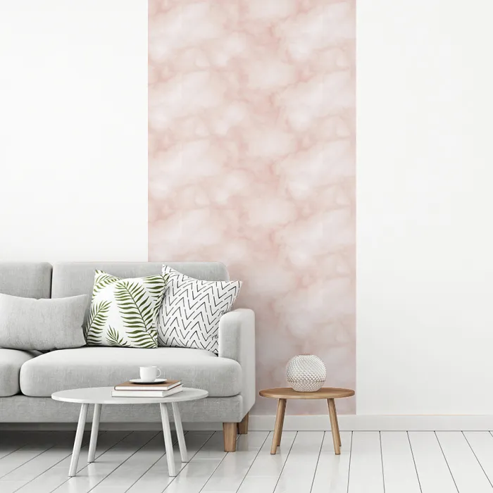 Roze - Marmer - Crème fotobehang vinyl groot 64 -woonkamer